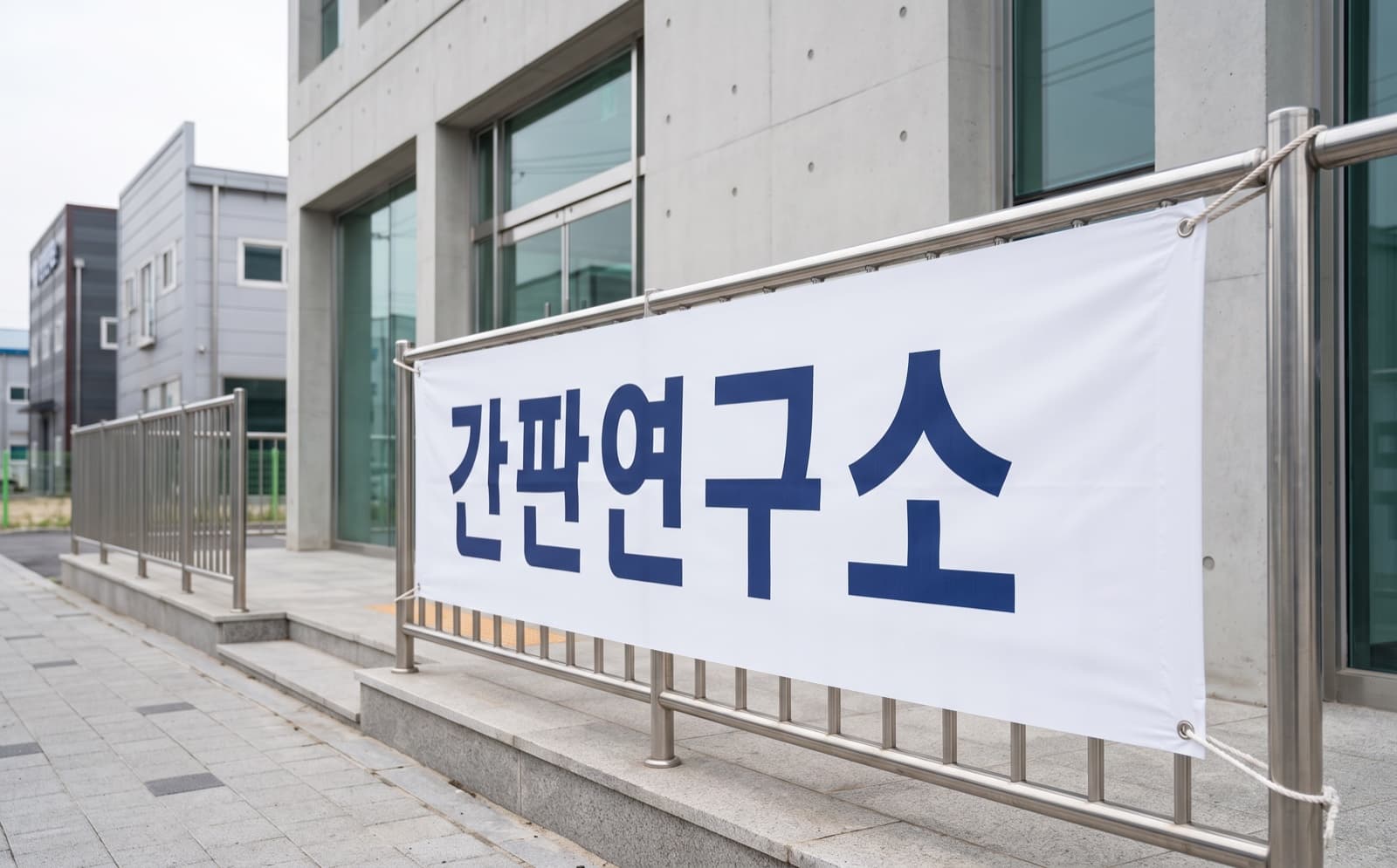 현수막 형태를 보여주는 예시 그림