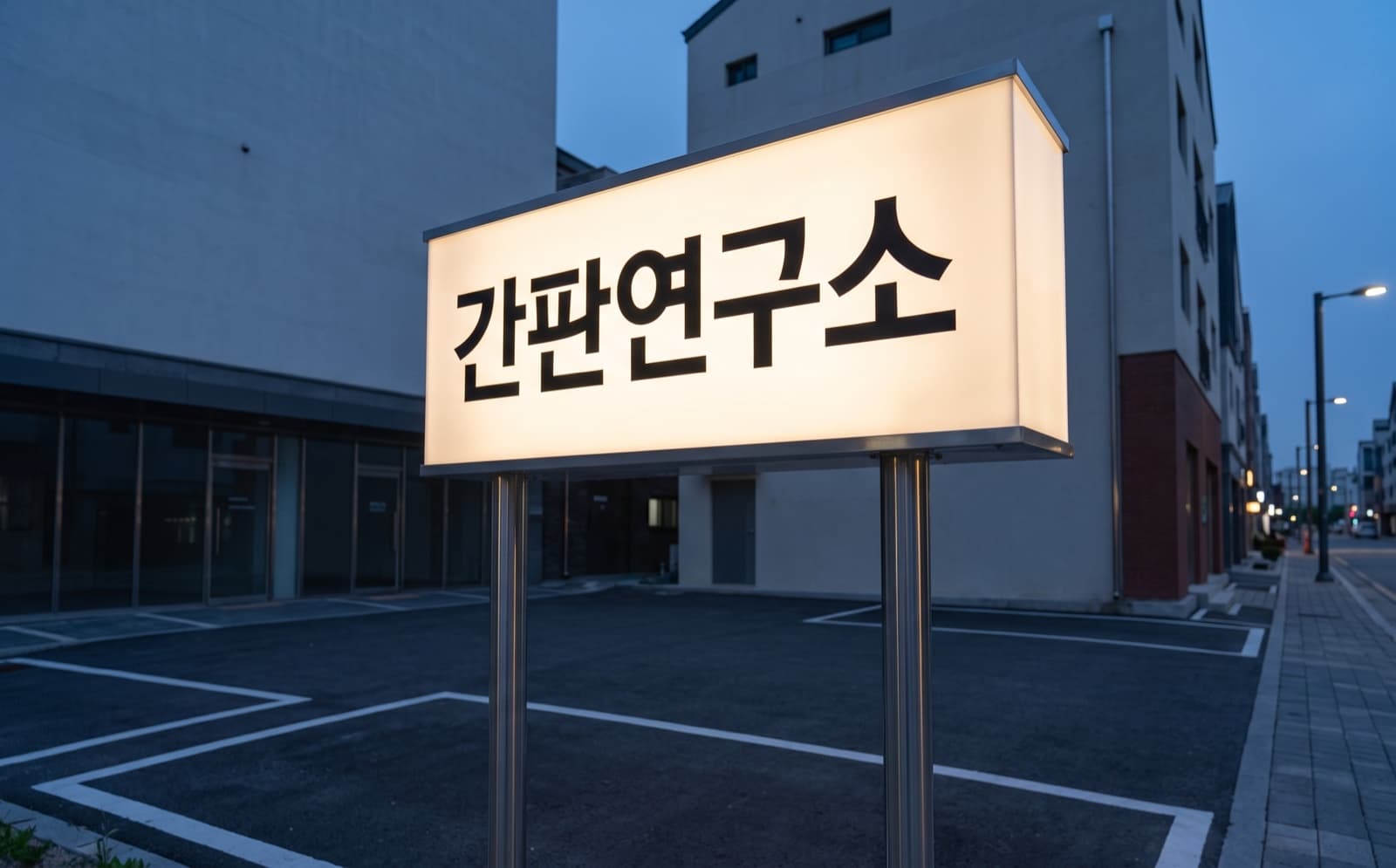지주간판 형태를 보여주는 예시 그림